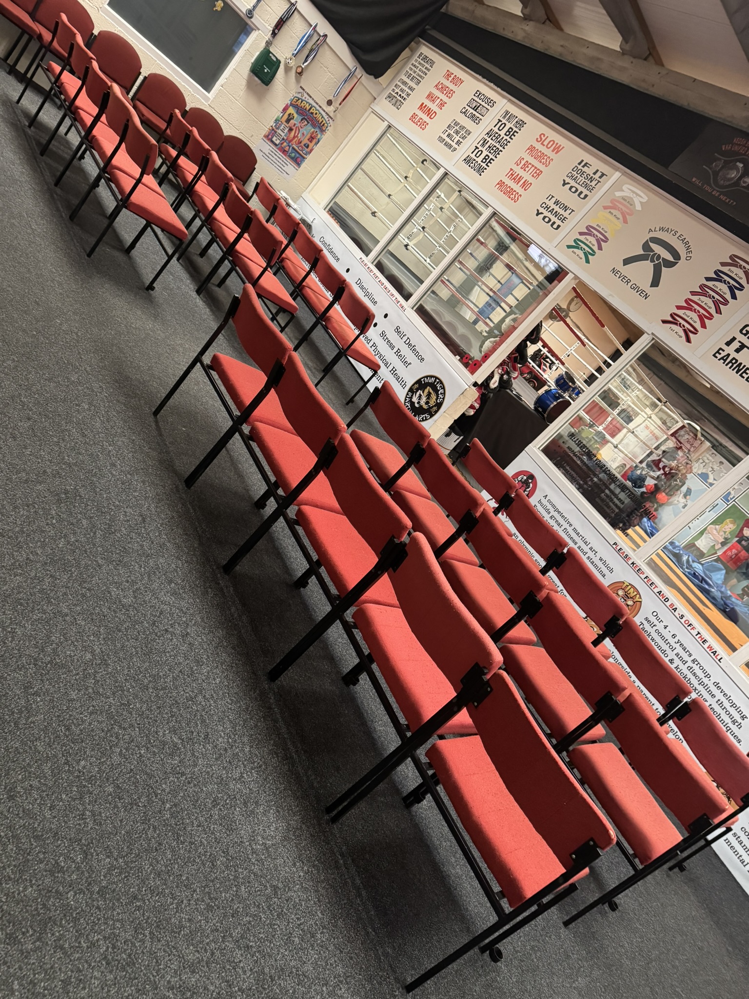 Twin Tigers class arrival and warm-up